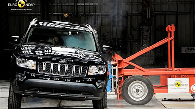 Jeep Compass во время краш-теста Jeep Compass во время краш-теста