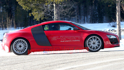 тестовый прототип Audi R8 e-tron тестовый прототип Audi R8 e-tron