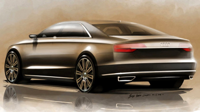 эскиз обновленного Audi A8 эскиз обновленного Audi A8