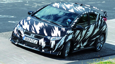 тестовый прототип Honda Civic Type R тестовый прототип Honda Civic Type R