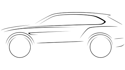 эскиз внедорожника Bentley эскиз внедорожника Bentley