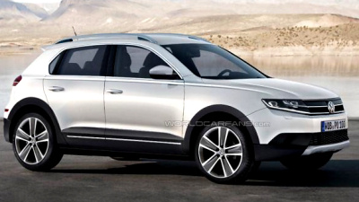 предполагаемая внешность кроссовера на базе Volkswagen Polo предполагаемая внешность кроссовера на базе Volkswagen Polo