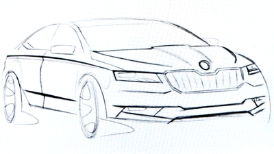 предполагаемый эскиз Skoda Superb предполагаемый эскиз Skoda Superb