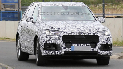 тестовый прототип Audi Q7 e-tron тестовый прототип Audi Q7 e-tron