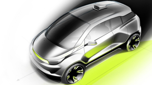 Эскиз Rinspeed Budii Эскиз Rinspeed Budii