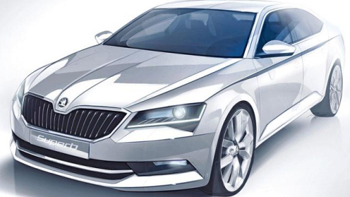 Тизер Skoda Superb нового поколения Тизер Skoda Superb нового поколения
