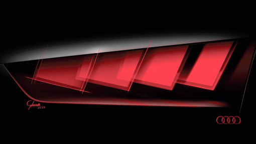 Тизер концепт-кара Audi с задними фонарями на органических светодиодах