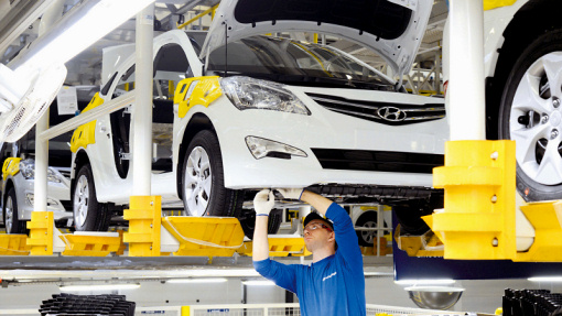 Производство Hyundai Solaris в России