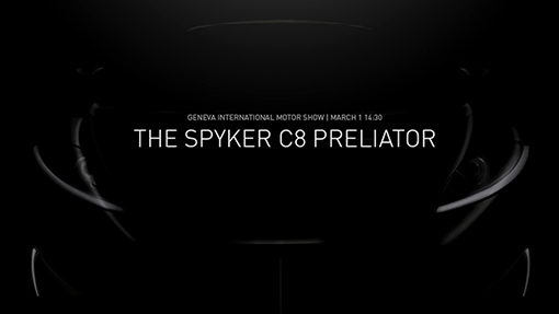 Тизер Spyker C8 Preliator Тизер Spyker C8 Preliator