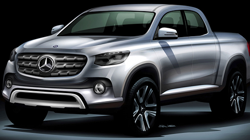 Рендер пикапа Mercedes-Benz Рендер пикапа Mercedes-Benz