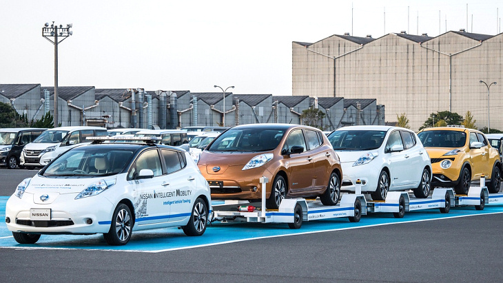 Nissan Leaf в составе Intelligent Vehicle Transport