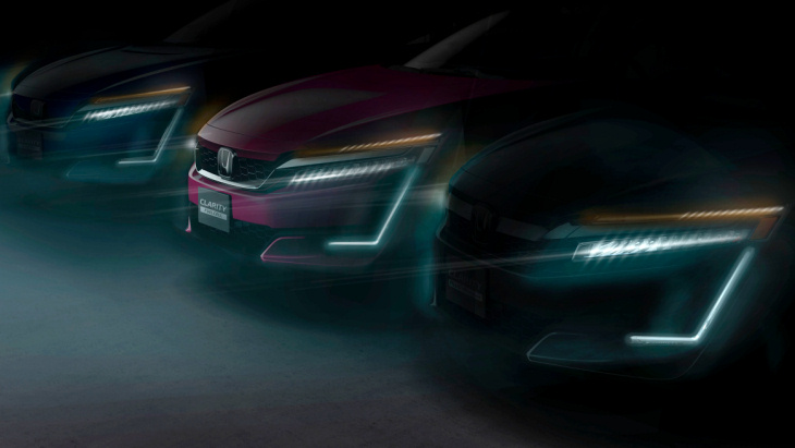 Тизер Honda Clarity Electric, Clarity Fuell Cell и Clarity Plug-In Hybrid