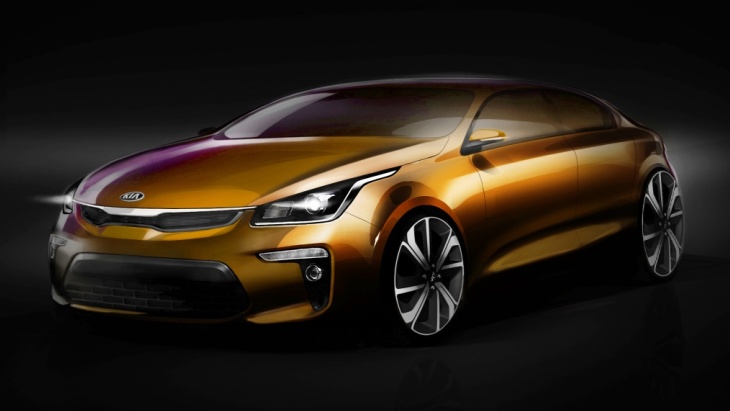 Официальный эскиз нового KIA Rio для России Официальный эскиз нового KIA Rio для России