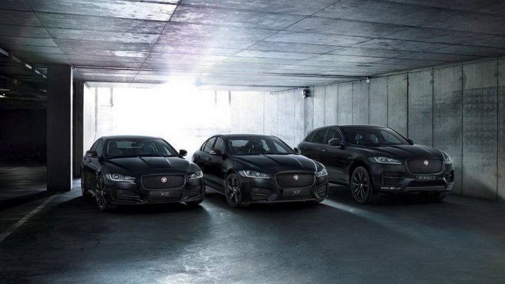 Jaguar XE Black Edition, Jaguar XF Black Edition и Jaguar F-Pace Black Edition