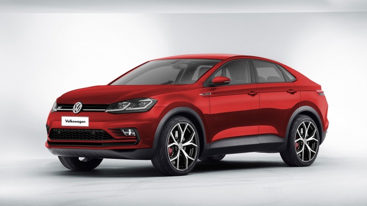 Независимый рендер серийного электрического кроссовера Volkswagen I.D. Cross