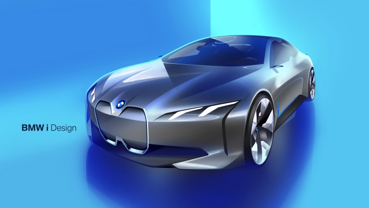 Официальный скетч концепта BMW i Vision Dynamics