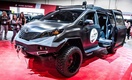 Автомобиль для выживания Toyota Ultimate Utility Vehicle <p> Построен на базе полноприводного Toyota Tacoma с кузовом от минивэна Sienna. <p>Оснащен спутниковой телефонной связью, точкой тоступа wi-fi, множеством USB-потров, 17-дюймовым монитором, 60-дюймовым телевизором Sony LED TV, 2500-ваттной аудиосистемой JBL, системой ночного видения Flir M-324xp и четырехрычажную подвеску, способную менять величину дорожного просвета в диапазоне 10 сантиметров