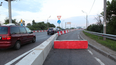 перекрытое Ленинградское шоссе