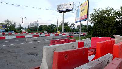 перекрытое Ленинградское шоссе