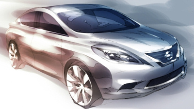 рисунок нового Nissan Versa