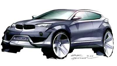 эскиз BMW X4