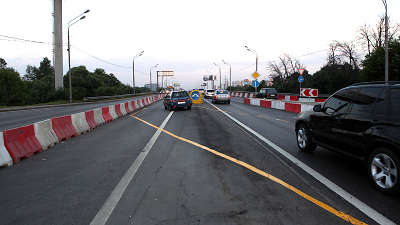 Ленинградское шоссе во время недавнего ремонта