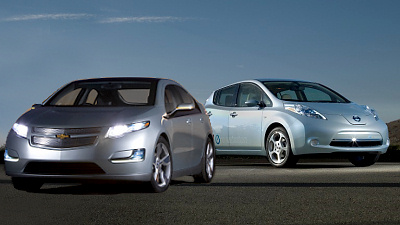 Chevrolet Volt и Nissan Leaf