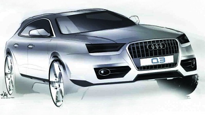 эскиз Audi Q3