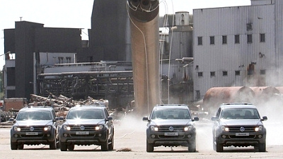 Volkswagen Amarok и труба