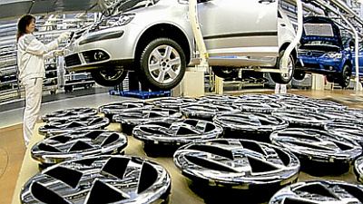 сборочный цех завода Volkswagen