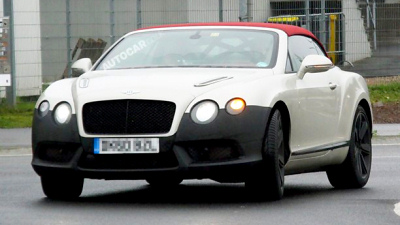 прототип обновленного Bentley Continental с новым двигателем V8