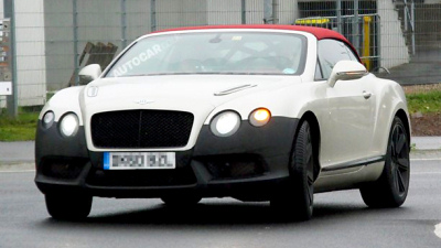 прототип обновленного Bentley Continental с новым двигателем V8