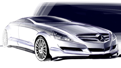 скетч Mercedes-Benz CLS