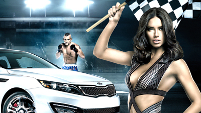 Адриана Лима в рекламе Kia Optima