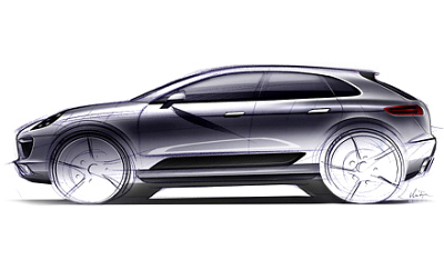 эскиз Porsche Macan