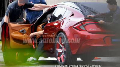 шпионский снимок нового седана Fisker шпионский снимок нового седана Fisker