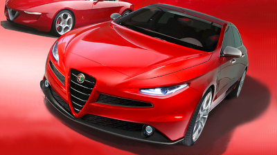 предполагаемая внешность Alfa Romeo Giulia