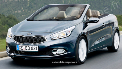предполагаемая внешность кабриолета на базе Kia cee'd