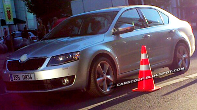 шпионская фотография Skoda Octavia