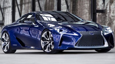 синий Lexus LF-LC 