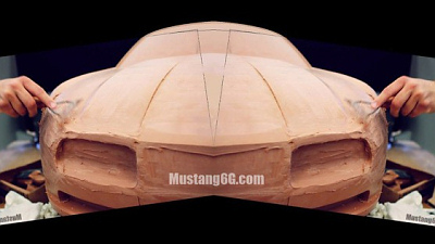 глиняный макет Ford Mustang 2015 глиняный макет Ford Mustang 2015