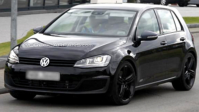 шпионская фотография нового Volkswagen Golf R 