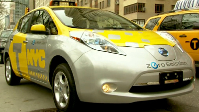 Nissan Leaf в роли такси 