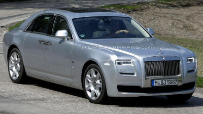 шпионская фотография обновленного Rolls-Royce Ghost 