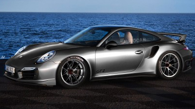предполагаемая внешность Porsche 911 GT2 Turbo
