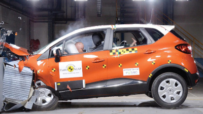 Renault Captur в ходе краш-теста