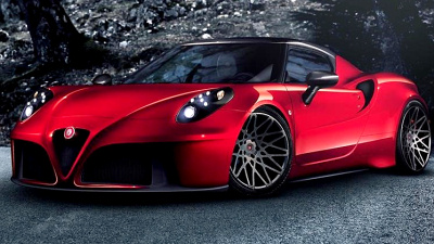 Alfa Romeo 4C с доработками 