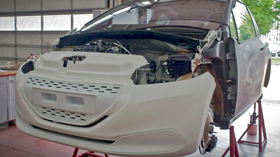 процесс разработки Peugeot 208 HYbrid FE 