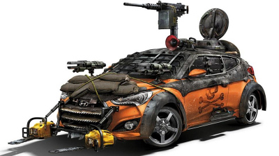 Hyundai Veloster Zombie Survival Machine