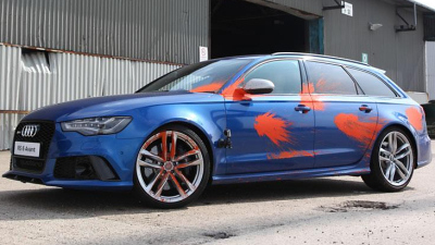 Audi RS6 после игры в пейнтбол